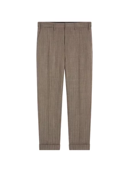 Pantaloni Dries Van Noten de lână gri