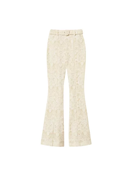 Spodnie Twinset dzwony beżowe
