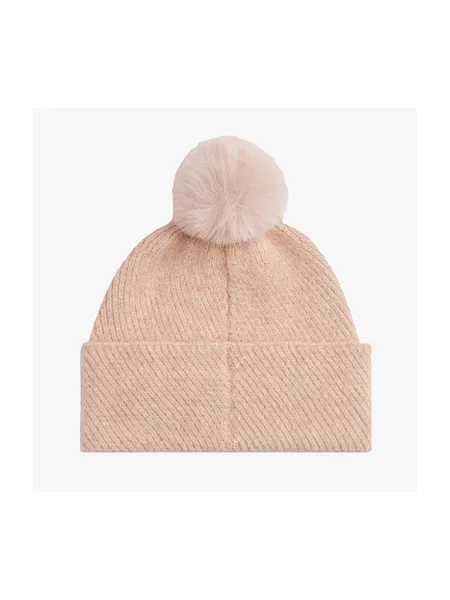 Pompon kapa Tommy Hilfiger ružičasta