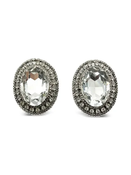 Cercei Jennifer Gibson Jewellery de cristal argintiu