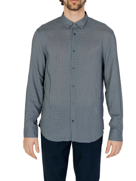 Риза Armani синьо