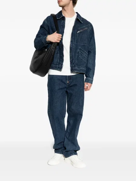 Blugi Kenzo cu autograf albastru