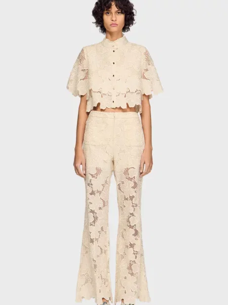 Штани Sandro білі