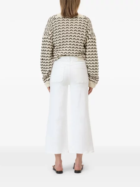 Blugi cu picior larg Closed alb