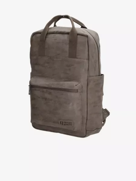 Enrico Benetti Rotterdam Notebook Medium Taupe Hátizsák szürke