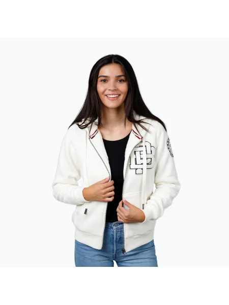 Bluza Pitbull Sherpa Ruffina Hooded Zip off white biała