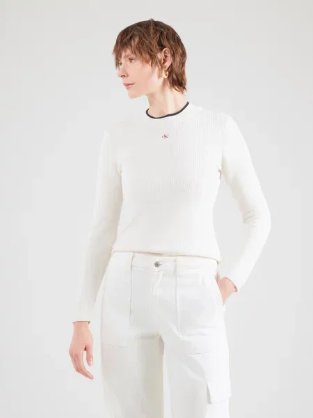Calvin Klein Jeans Pulover Crem bej