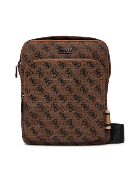 GUESS Torba za čez ramo BOSTON / temno rjava