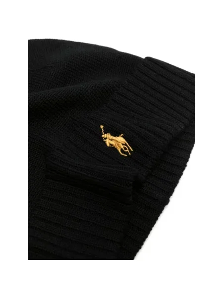 Czapka Polo Ralph Lauren wełniana czarna