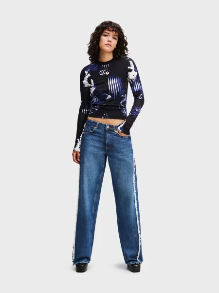 Прямі джинси Karl Lagerfeld Jeans синій