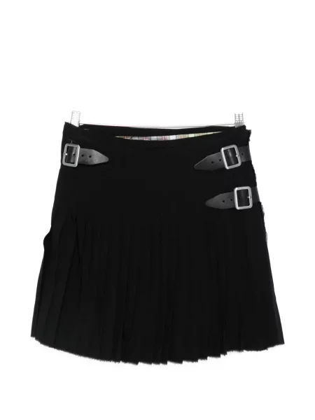 Fusta plisata Vivienne Westwood cu cataramă negru