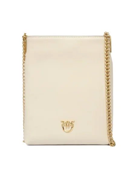 Дамска чанта PINKO Flat Satchel AI PCPL Екрю