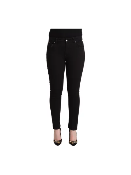 Skinny jeansy skinny Dolce And Gabbana czarne