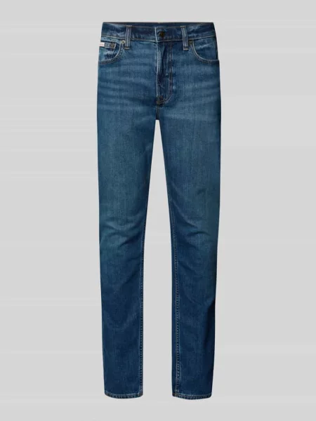 Jeansy o kroju slim fit z 5 Calvin Klein Jeans niebieskie