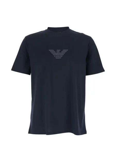 Tricou Emporio Armani cu imagine albastru