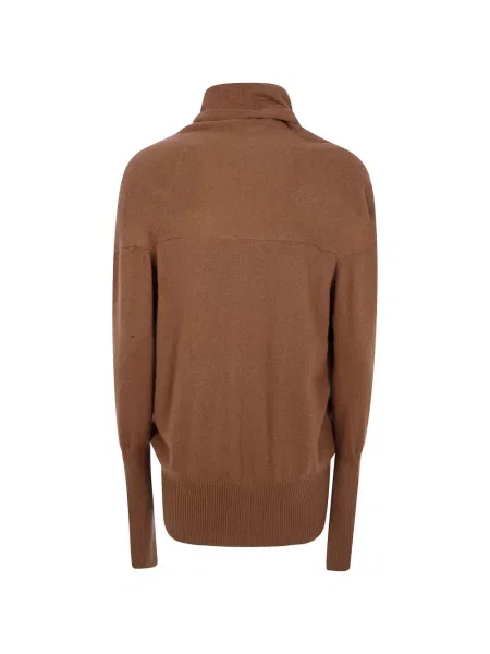 Pulover 7 For All Mankind cu decolteu în V plic maro