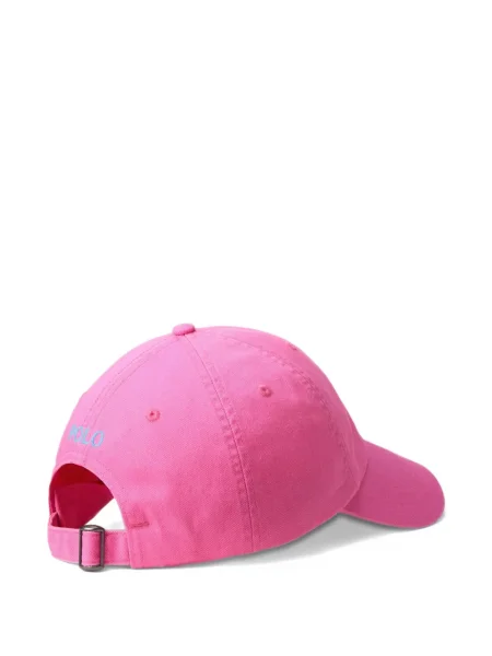 Czapka z daszkiem Polo Ralph Lauren w kratkę z twillu biznesowa niebieska