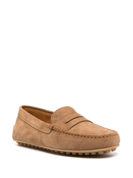 Zomšinės loaferiai Tod's ruda