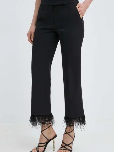 MICHAEL Michael Kors pantaloni femei drept high waist negru
