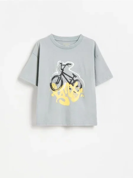 Reserved Tricou din gri-închis gri