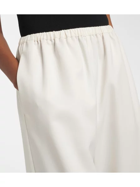 Pantaloni Róhe de lână alb