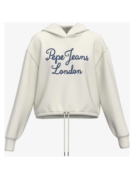 Bluza z kapturem Pepe Jeans Mica w kolorze biało-kremowo-granatowym L biała