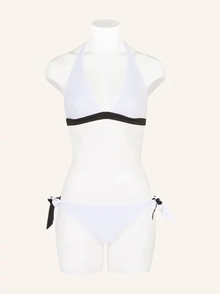 Max Mara Beachwear Dwustronny Stanik Bikini Z Wiązaniem Na Szyi Abazia schwarz białe