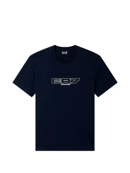 Tricou Ea7 Emporio Armani cu autograf albastru