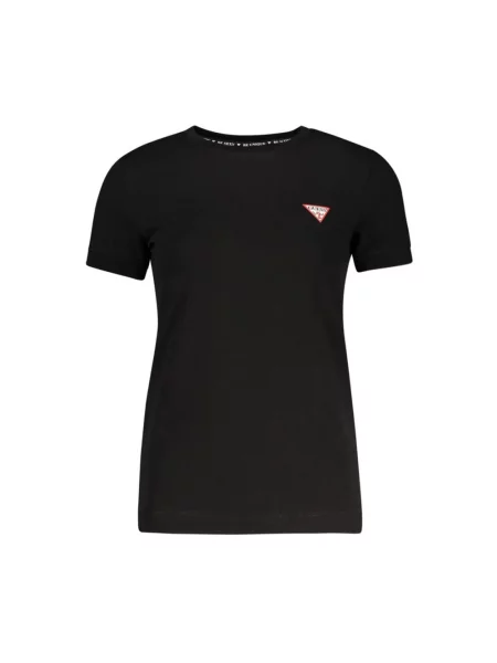 T-shirt GUESS Ss Cn Mini Triangle Black XS czarna