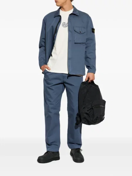 Tricou Stone Island cu imagine alb