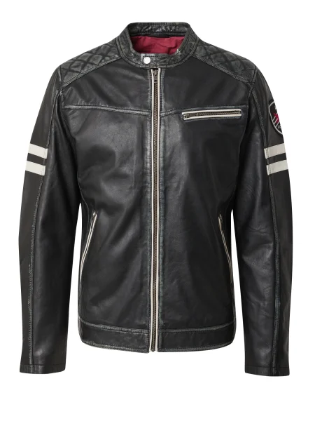 FREAKY NATION Prehodna jakna rdeča / črna bela