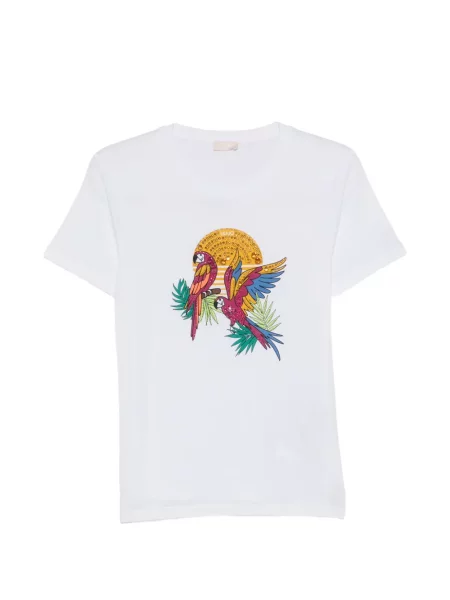 Grafic tricou Liu Jo cu imagine alb