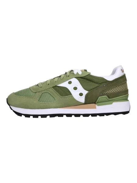 Sneakersy Saucony zamszowe zielone
