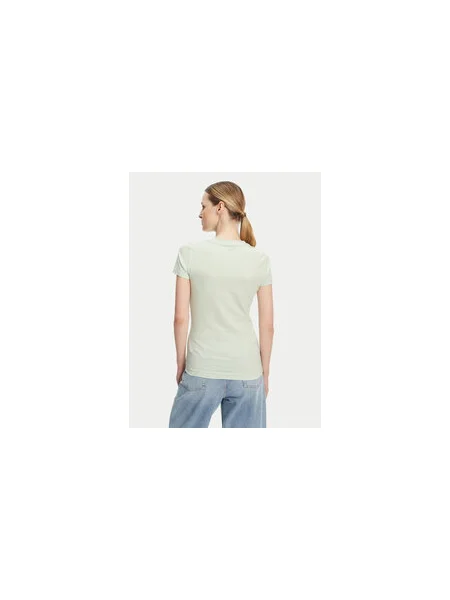Guess Póló Türkizkék Slim Fit menta