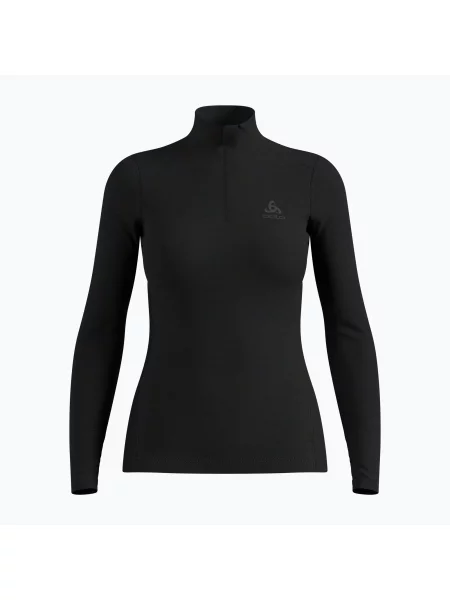 Bluză termoactivă pentru femei ODLO Merino Bl Top Turtle Neck black negru