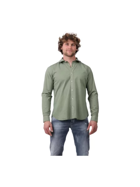 Koszula Tintoria Mattei 954 casual zielona