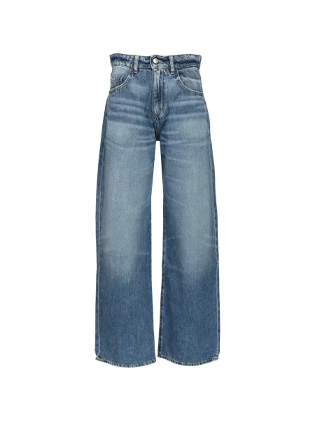 Szerokie jeansy Icon Denim niebieskie