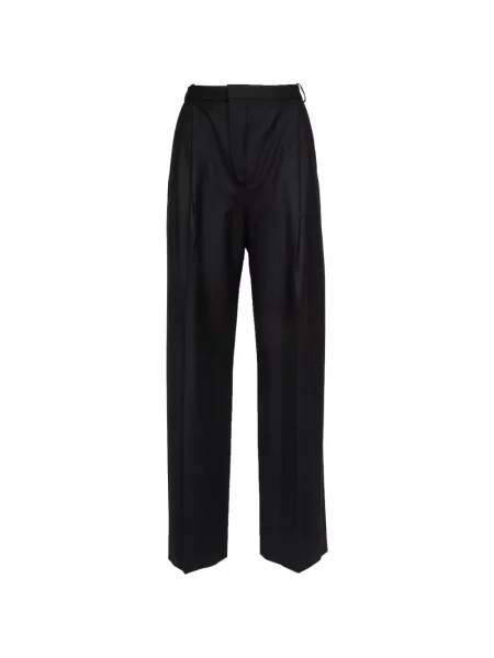 Pantaloni Victoria Beckham plisate negru