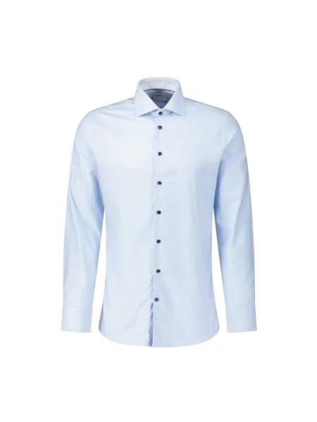 Koszula Fakts klasyczna niebieska