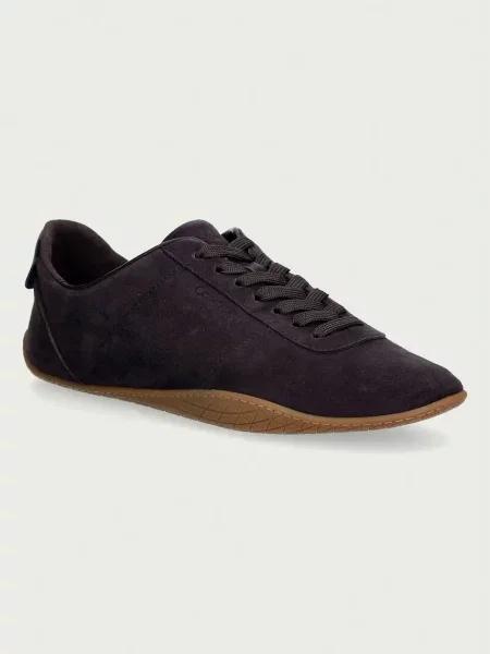 Calvin Klein BALLET SNEAKER LACEUP LTH-SUE sneakers pentru femei din piele întoarsă maro
