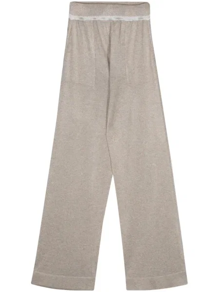 Pantaloni Lorena Antoniazzi tricotate maro
