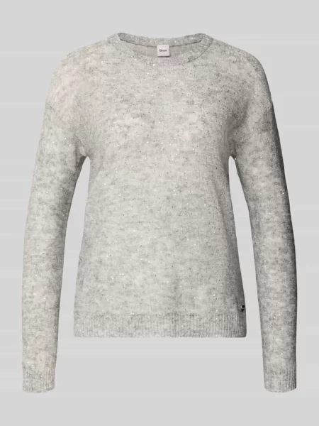 Sweter dzianinowy z mieszanki wełny z dodatkiem alpaki model Lesley' Brax