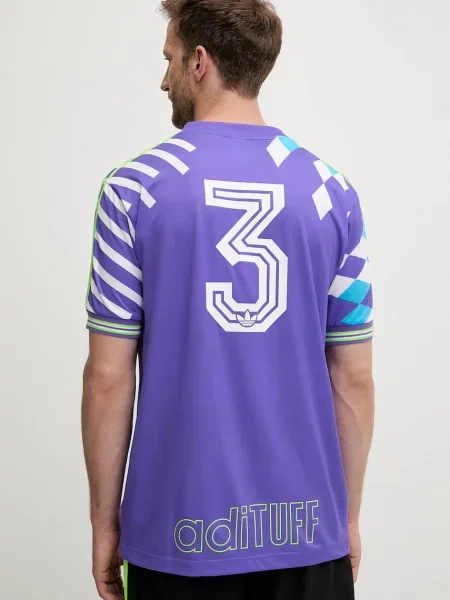 Adidas Originals tricou cu imprimeu violet