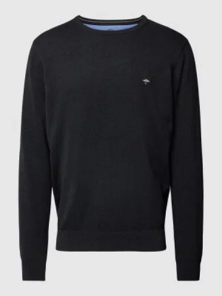 Sweter z dzianiny z wyhaftowanym logo Fynch-hatton