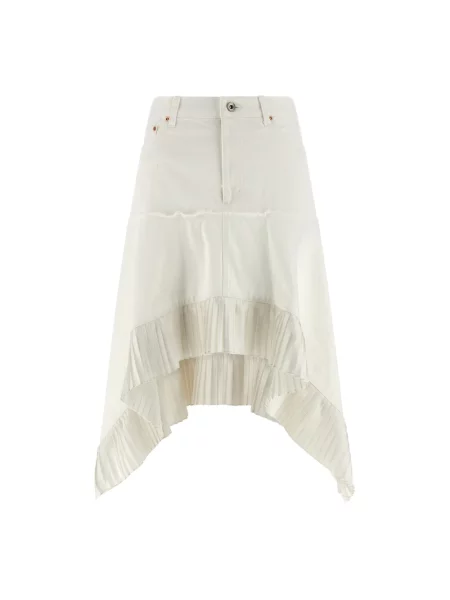 Spódnica midi Sacai biała