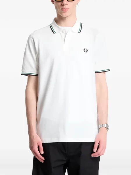 Tricou polo Fred Perry alb