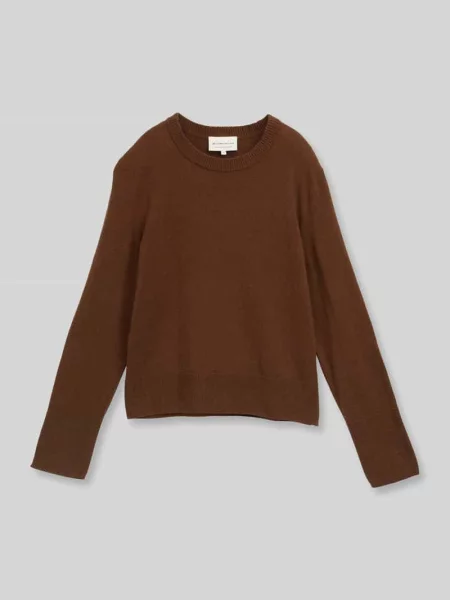 Sweter z kaszmiru z wykończeniami w prążki Tom Tailor