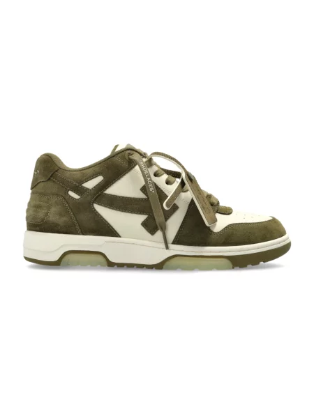 Sneakersy Off-white skórzane biznesowe białe