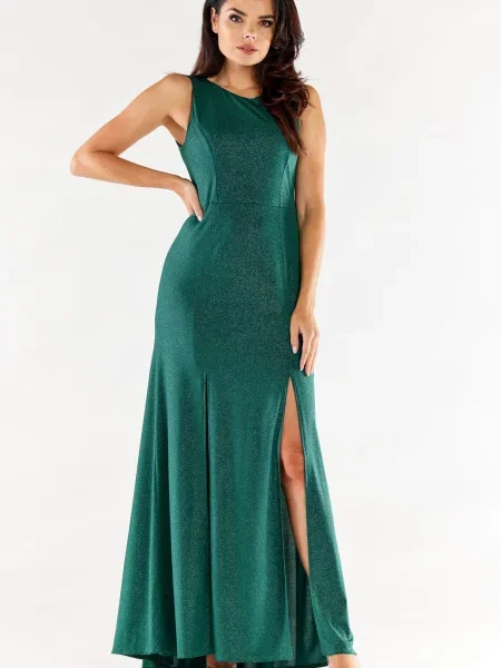 Rochie maxi Awama verde