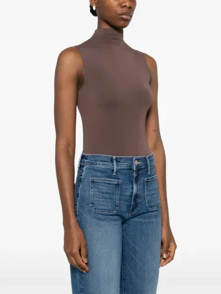 Body Wolford fără mâneci maro